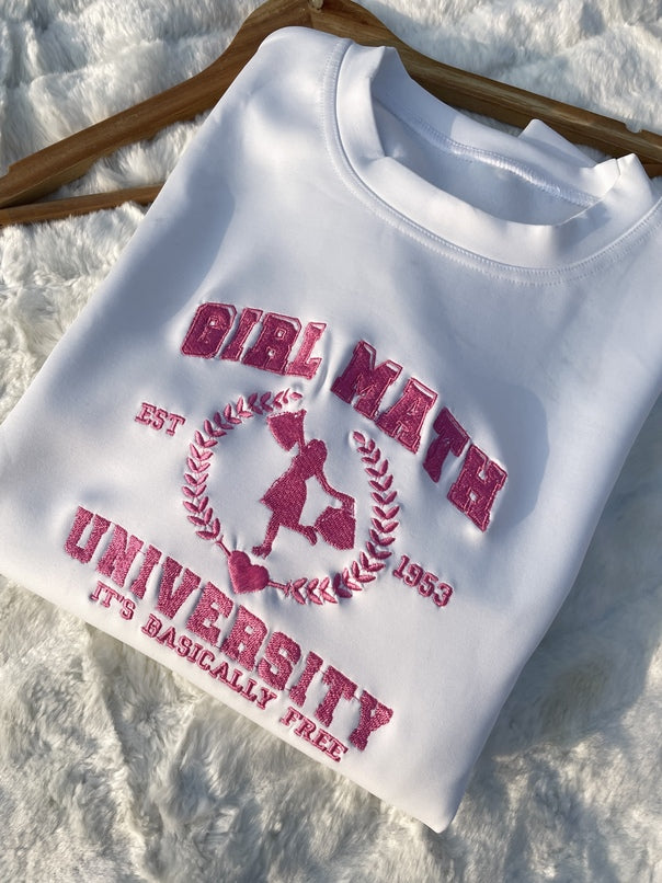 Girl math university Sweatshirt image 0
